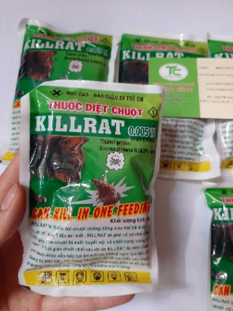 Thuốc diệt chuột Killrat combo 5gói hiệu quả