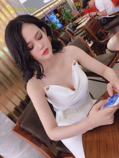 Áo lụa dây xích cổ đổ 🌿