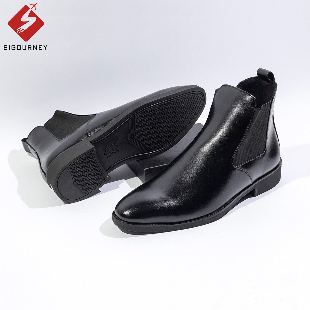 Giày Chelsea Boots Nam Cao Cổ BOOTS-01, Chất Liệu Da Thật, Thiết Kế Lịch Lãm, Sang Trọng