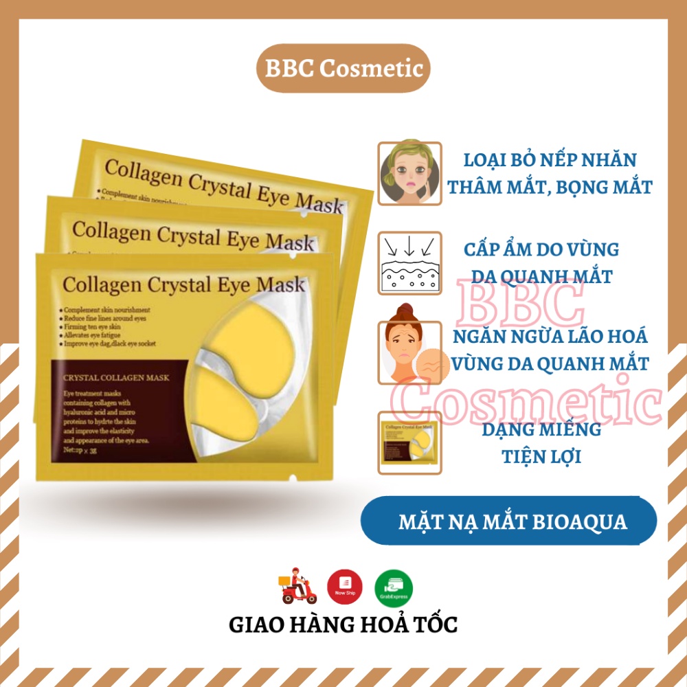 Mặt Nạ Mắt Collagen Crystal Eye Mask Làm Mờ Thâm Mắt, Bọng Mắt, Cấp Ẩm Cho Vùng Da Quanh Mắt