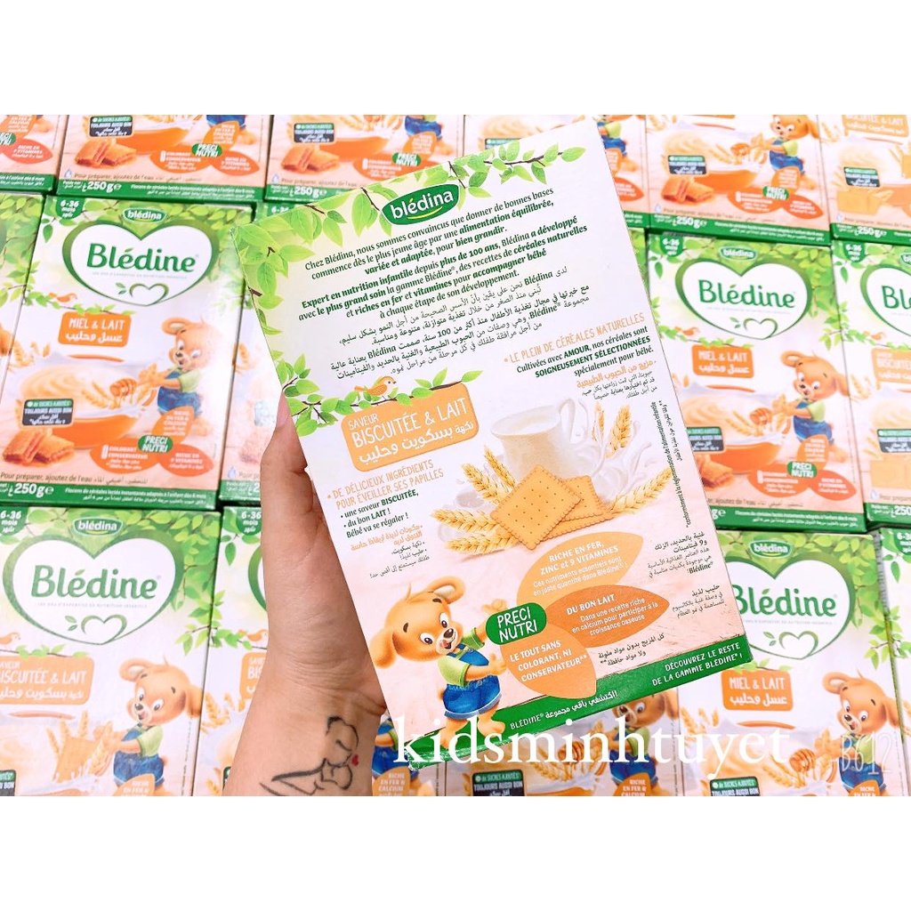 [5/2023] Bột ăn dặm Bledina 250gr đủ vị hàng Pháp cho bé