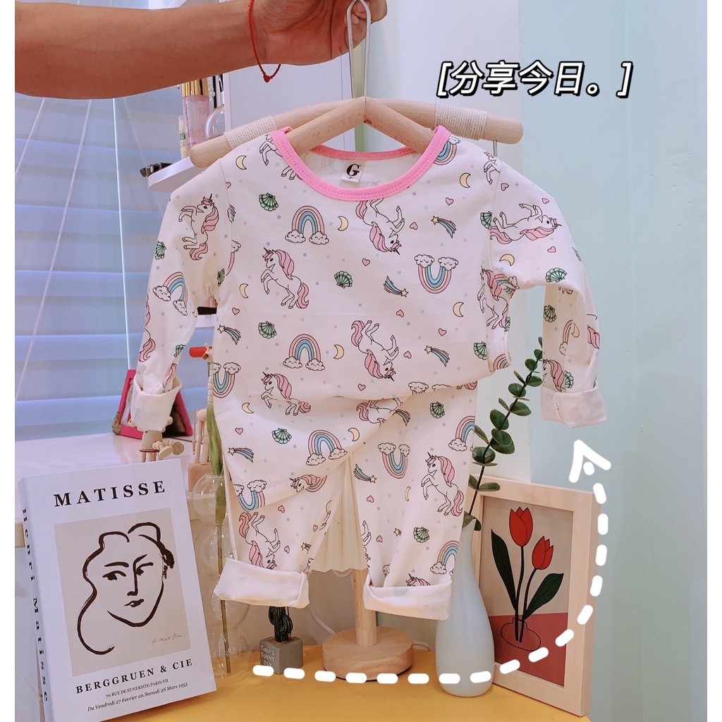Lyvyshop - (Lô mới) Bộ dài tay cotton cho bé trai, bé gái từ 09-28kg