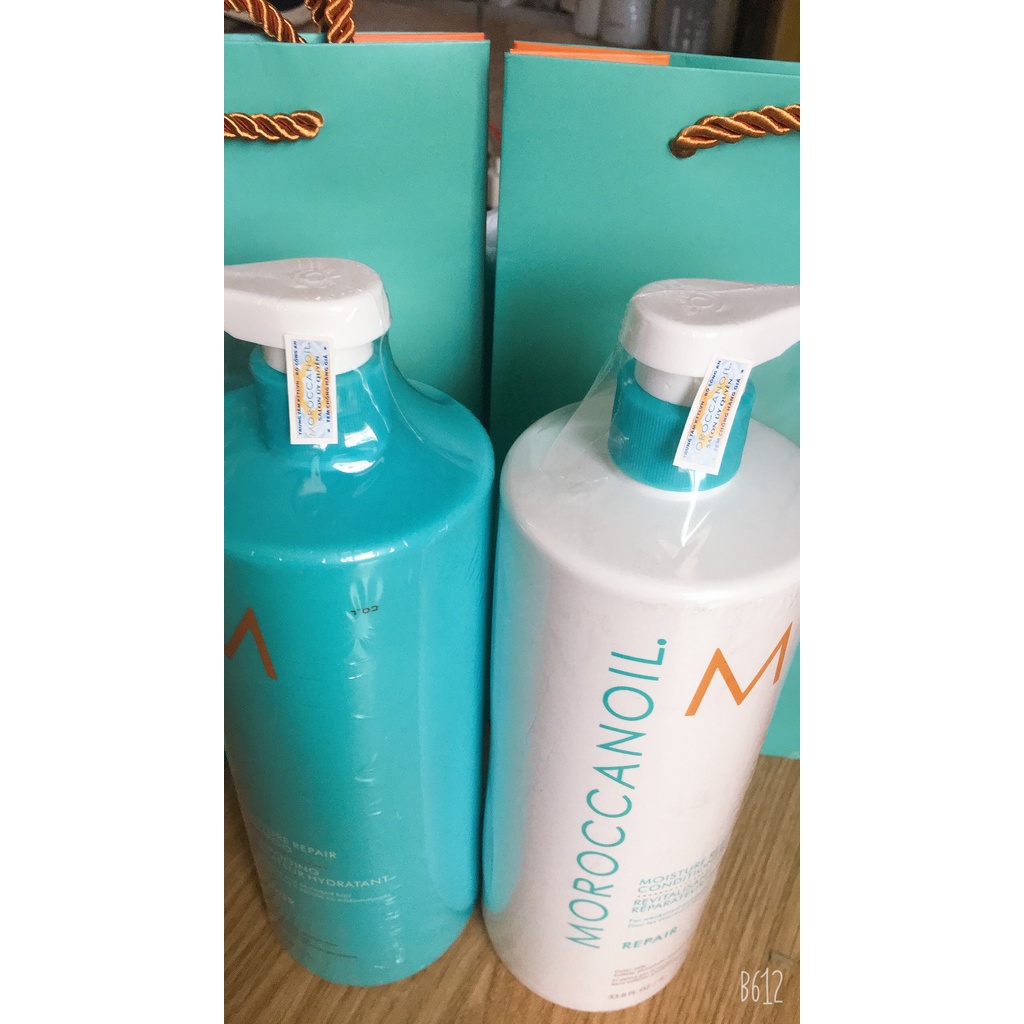 Cặp dầu gội xả mềm mượt maroc 1000ml hương thơm mềm mượt