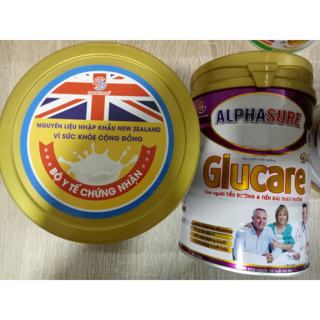 Sữa bột Glucare Gold 900gr dành cho người tiểu đường - Sữa Alphasure Glucare Gold 900g