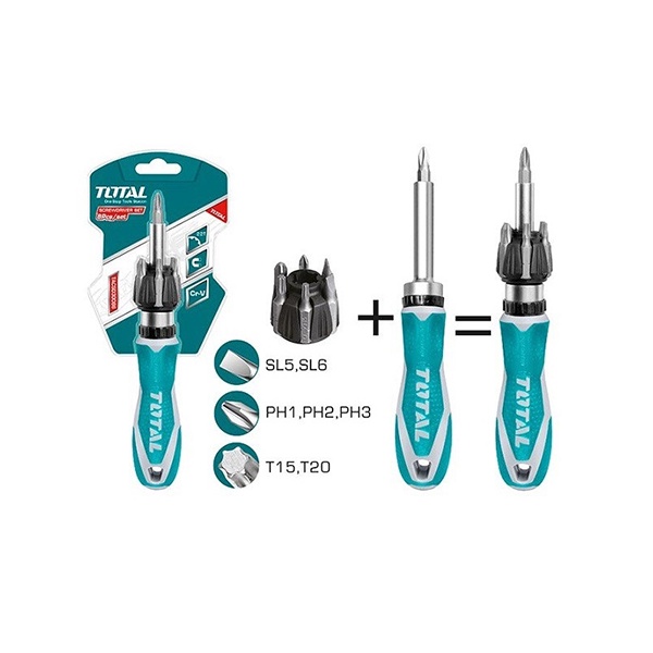 ĐỒ NGHỀ TOTAL Bộ 8 tua vít TACSD30086