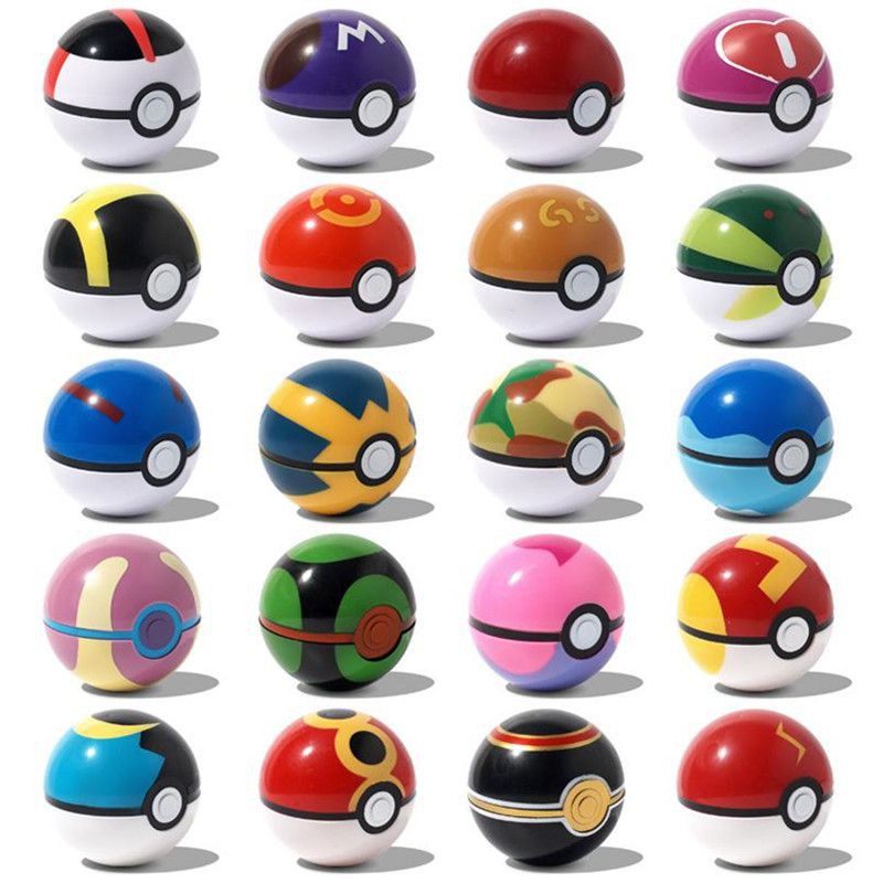 Quả bóng pokemon đồ chơi bằng nhựa cỡ 7cm 13 kiểu tùy chọn