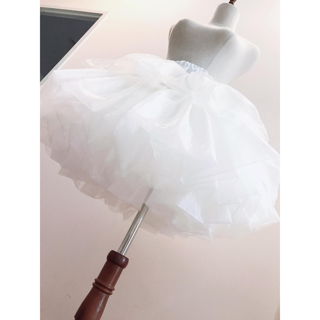 Tùng phồng Lolita A-line siêu phồng chất liệu voan kính 4 lớp 6 lớp ⚡Ảnh thật shop tự chụp⚡