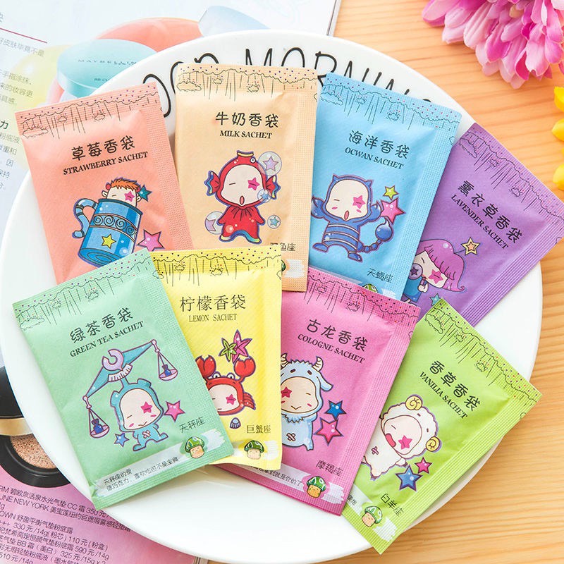 Túi Thơm Mini 12 Cung Hoàng Đạo Để Tủ Quần Áo, Giày Dép