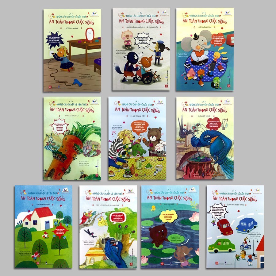 Sách - Những Câu Chuyện Về Kiến Thức An Toàn Trong Cuộc Sống (10 quyển)