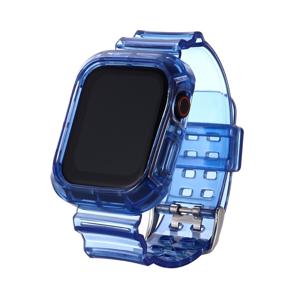 Dây Đeo Trong Suốt Cho Đồng Hồ Thông Minh Apple Watch Series 7 6 5 4 3 2 1 SE Band 38mm 40mm 41mm 42mm 44mm