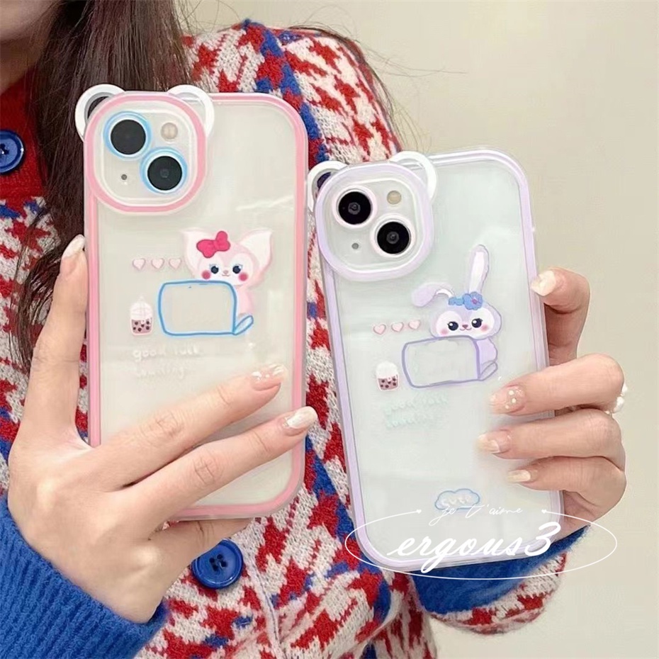 Ốp Điện Thoại Mềm Họa Tiết Gấu StellaLou Linabel Sáng Tạo Cho iPhone 14 13 12 11 Pro Max SE2020 X XR Xs Max 7 8 6 6s Plus