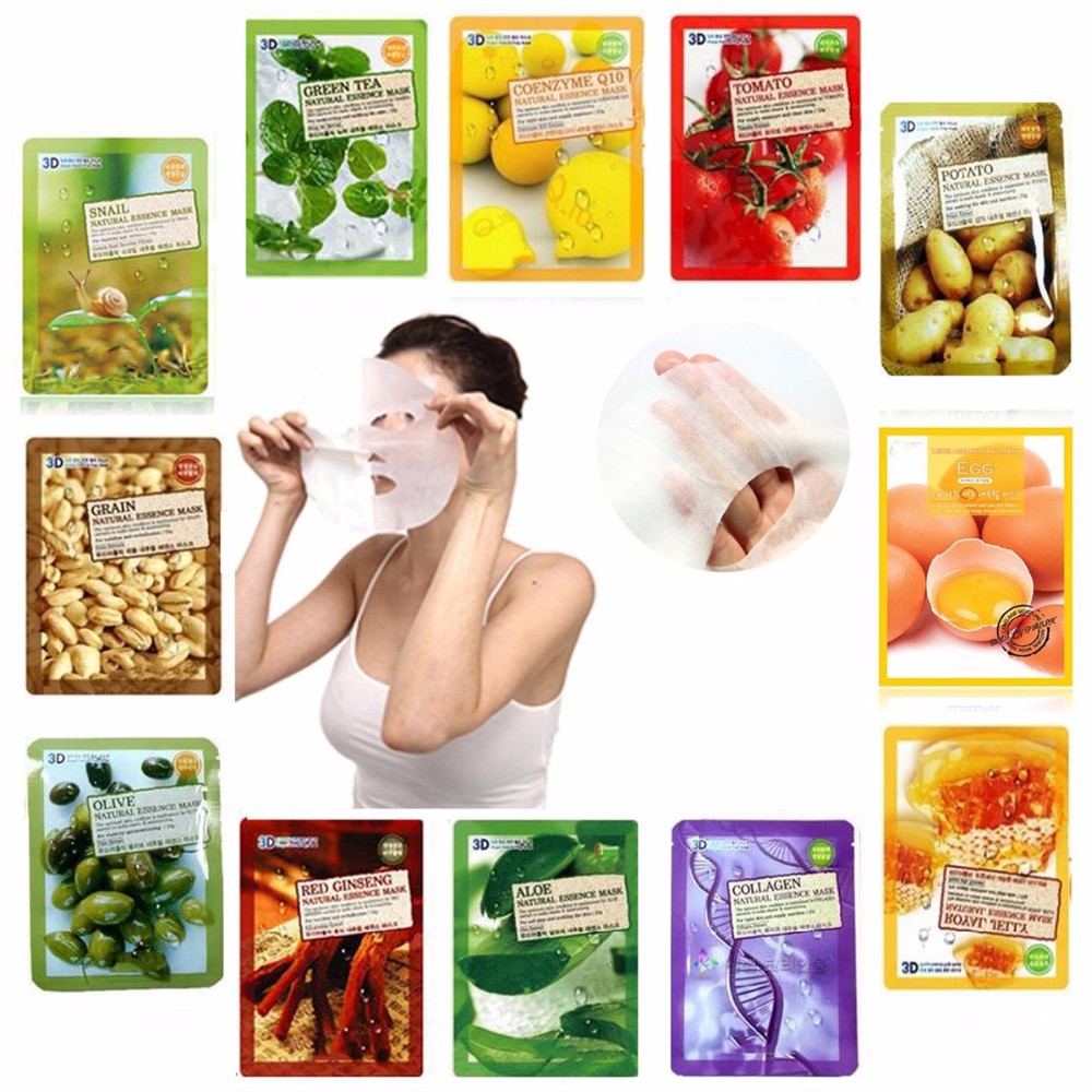 Mặt nạ giấy 3D Foodaholic Natural Essence Mask - mỹ phẩm MINH HÀ cosmetics | Thế Giới Skin Care