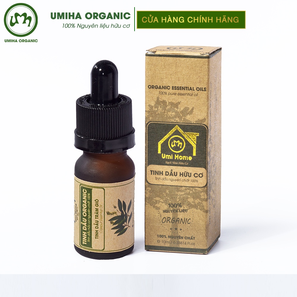 Tinh Dầu Tràm hữu cơ UMIHA ORGANIC nguyên chất 10ml xông tắm, bôi vết côn trùng cắn đốt cho Bé, Trẻ nhỏ và Sơ Sinh