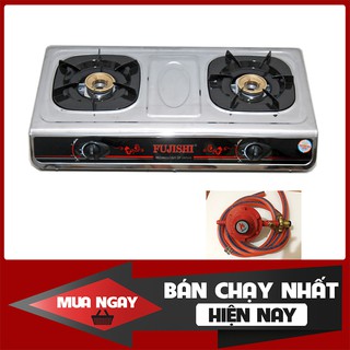 Bếp ga đôi inox