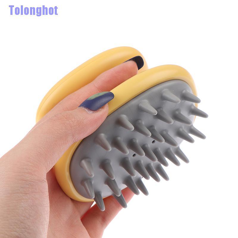Tolonghot> Scalp Shampoo Washing Head Hair Growth Massage Brush Silicone Comb Bath Care