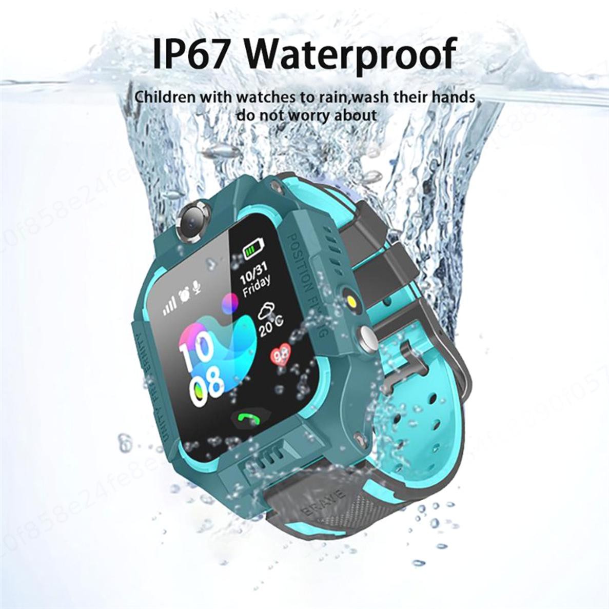 Q12 Jam Kids Smart Watch Children Waterproof Phone Watch Support SIM Card GPS SOS Dual Anti Lost Q12B