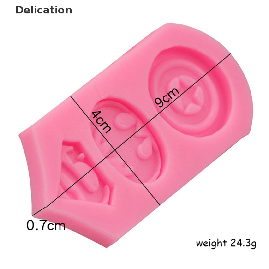 Khuôn silicon làm bánh kẹo sô cô la phong cách hoạt hình mini