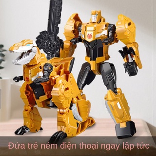 9xsbi5_s1wĐồ chơi biến dạng Bumblebee rô bốt ô tô King Kong bằng tay xe cảnh sát cậu bé mô hình con khủng long biến hình