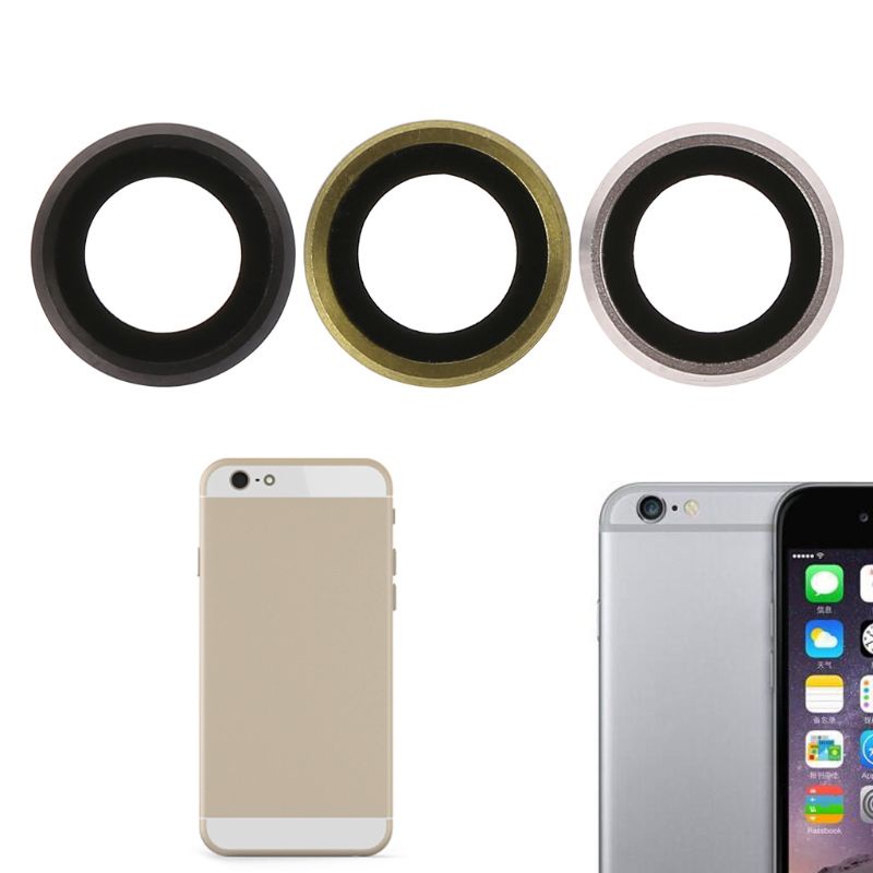 Nắp Đậy Ống Kính Camera Có Khung Kim Loại Cho iPhone 6 Plus 5.5 Inch