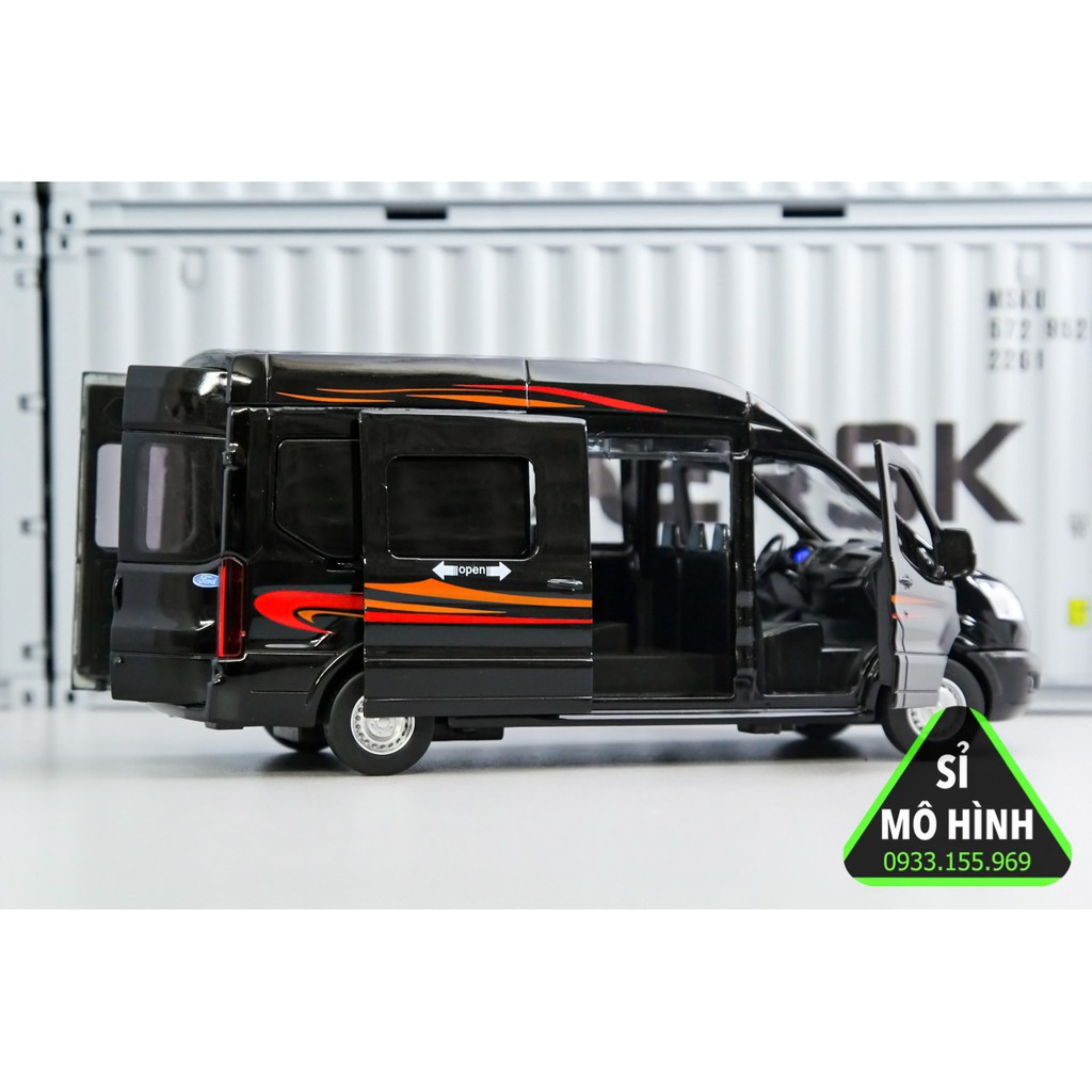 [ Sỉ Mô Hình ] Xe mô hình xe chở khách Ford Transit 1:32