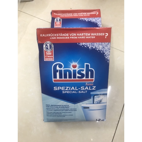 Muối dùng cho máy rửa bát Finish loại 1.2kg ( Hàng nội địa Đức )