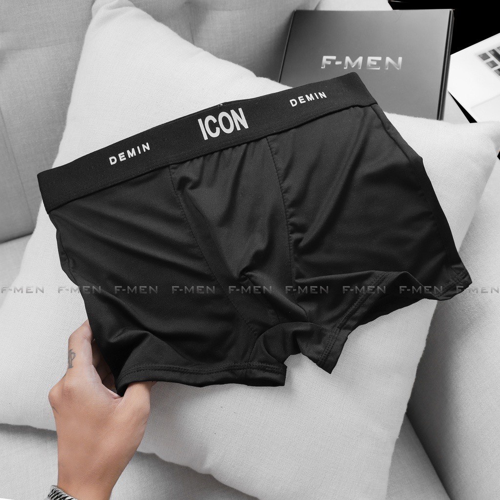 Quần lót nam, quần boxer nam Icon chất thun lạnh mềm mịn siêu mát, thấm hút mồ hôi - ARES SHOP