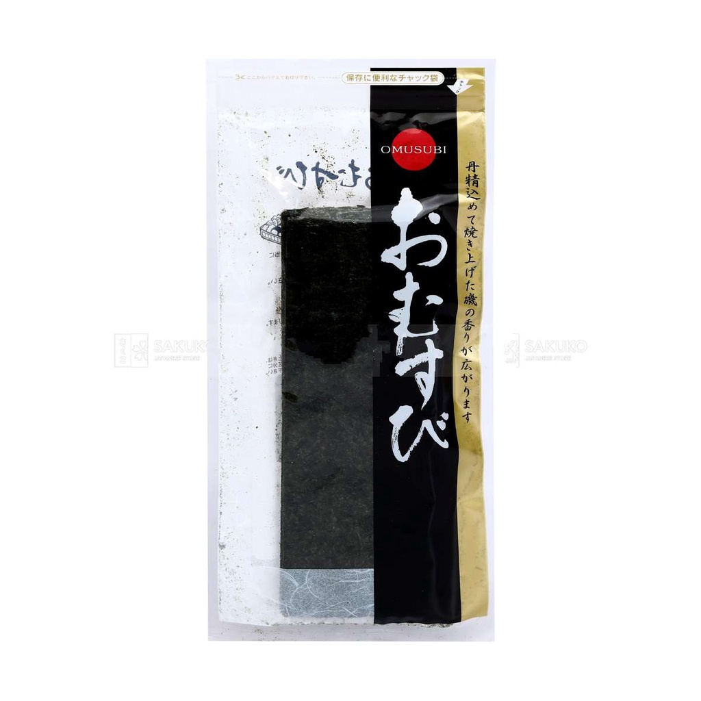 Rong Biển Nướng Nishibe "Omusubi" Nhật Bản Gói 25 Tấm 40g