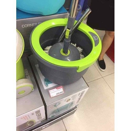 Cây Lau Nhà Xoay [Hàng Chất Lượng] Tay Mini Spin Mop Lock and Lock