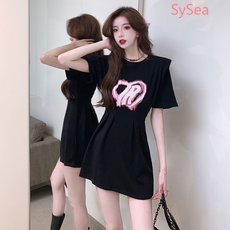 Đầm In Họa Tiết Thời Trang Mùa Hè Pháp Cho Nữ