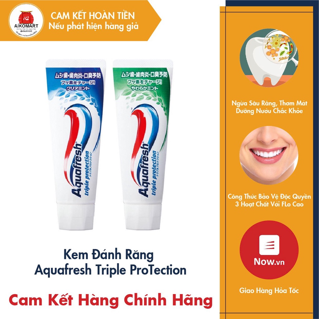 Kem đánh răng Aquafresh Nhật Bản +20g