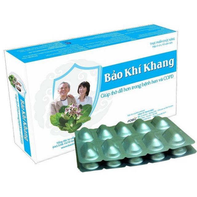 Bảo khí khang - Tăng cường sức khỏe hệ hô hấp Vỉ 20 Viên