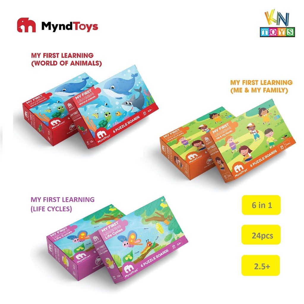 Đồ Chơi Xếp Hình MyndToys My First Learning (Cho Bé Từ 2.5 Tuổi Nhiều Chủ Đề)