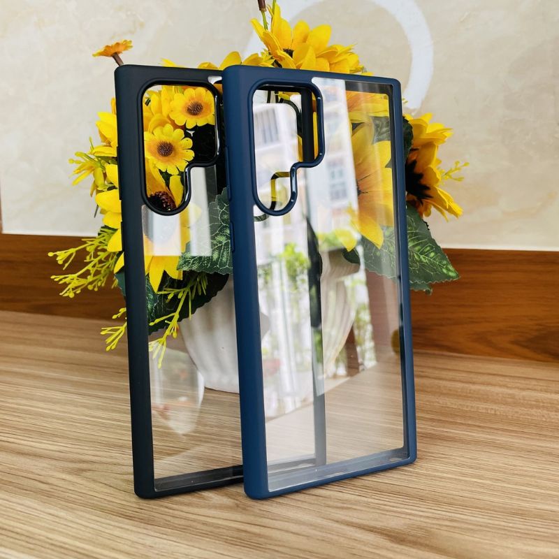 Ốp lưng LIKGUS lưng trong veo viền màu samsung S22 , S22 plus , S22 Ultra viền camera có gờ bảo vệ