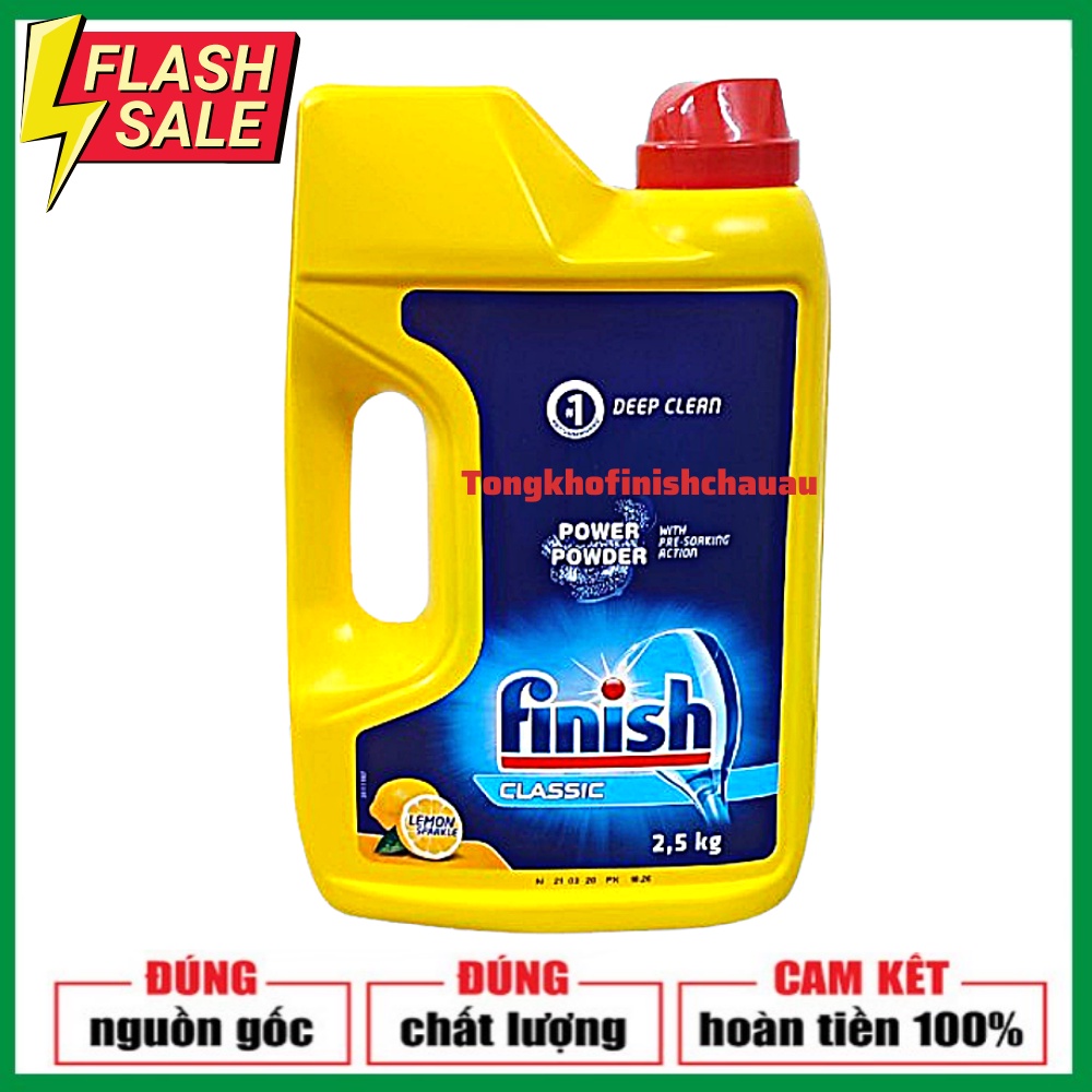 Bột rửa bát Finish Classic 2.5kg