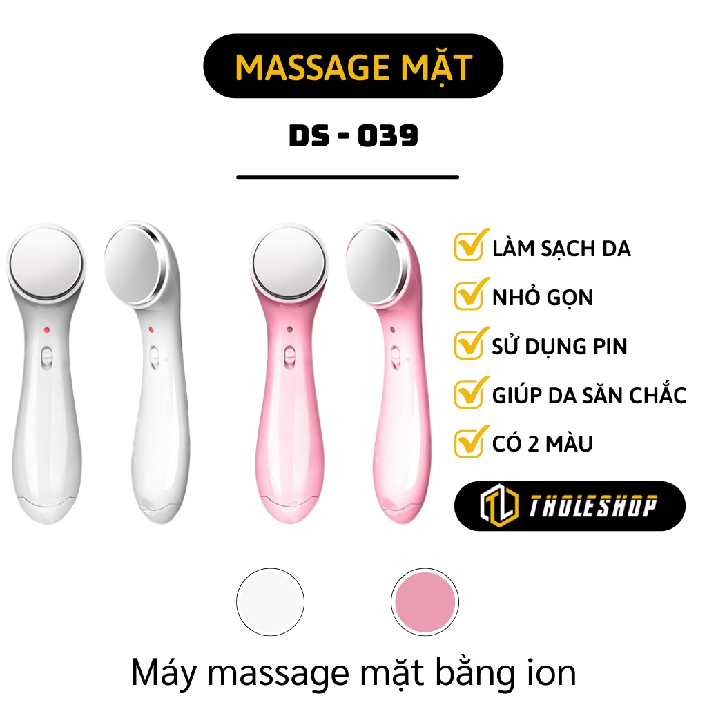 Máy rửa mặt - Máy massage mặt DS-039 bằng ion làm sạch da an toàn cho da và săn chắc 2332