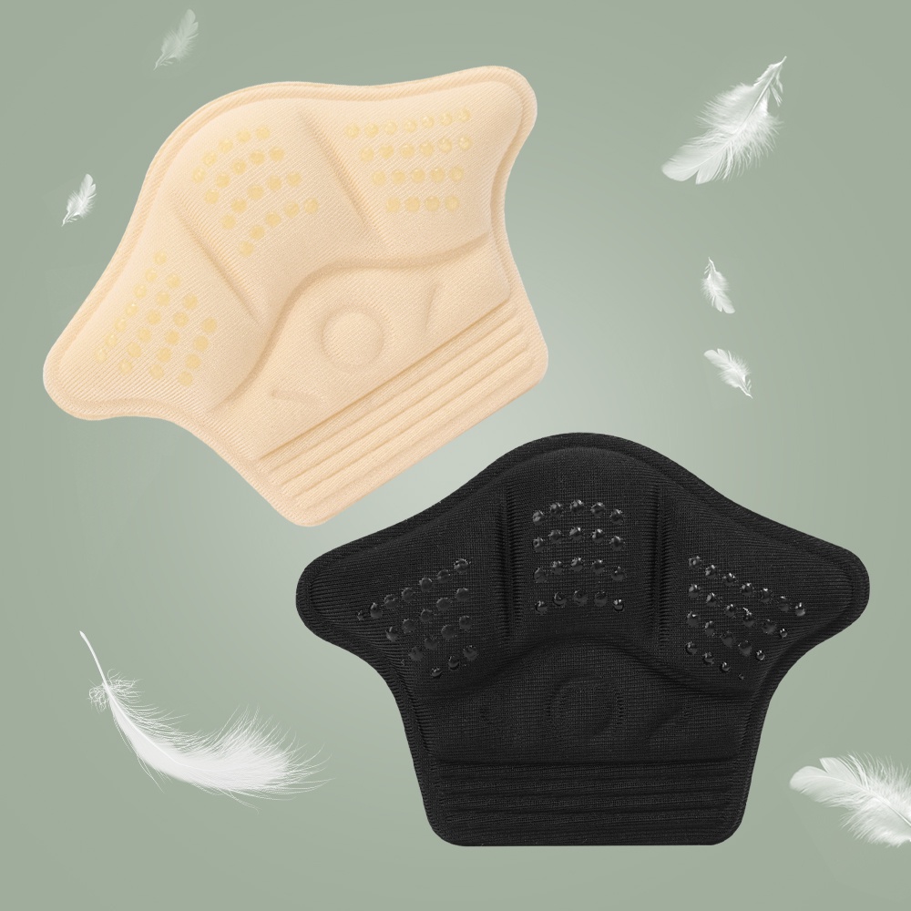 Đệm lót gót giày bằng xốp mềm mại chống trượt thoáng khí hình vương miện cho nam nữ