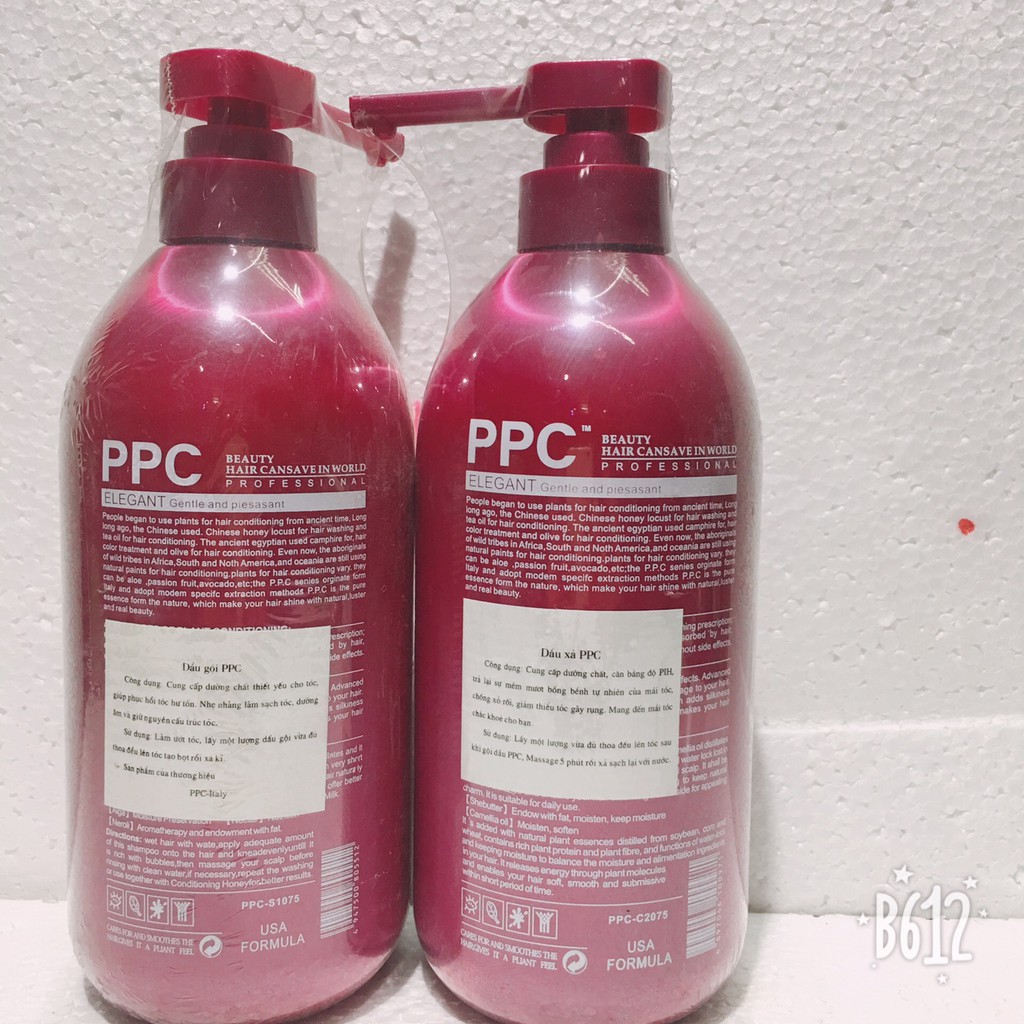 Cặp dầu xả phục hồi tóc hư tổn PPC Best For Your Hair 750mlx2