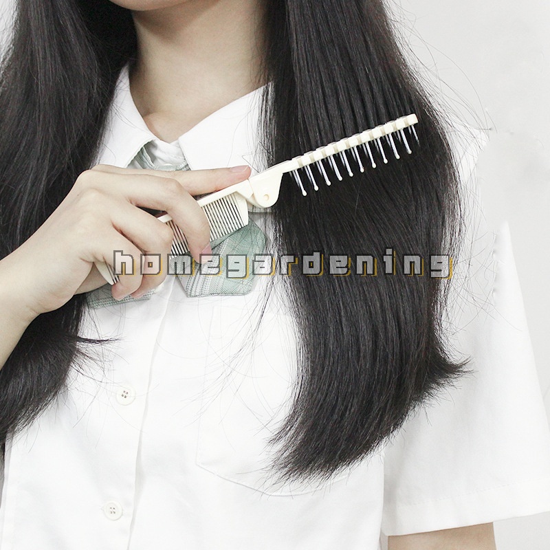 [Hàng mới về] Lược chải tóc mát xa da đầu chống tĩnh điện có thể gấp gọn tiện lợi