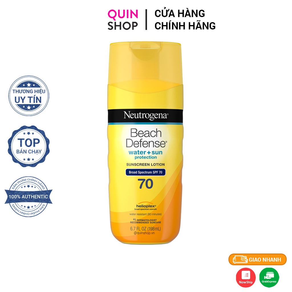 Sữa Chống Nắng Toàn Thân Neutrogena Beach Defense Sunscreen Lotion Broad Spectrum SPF 70
