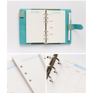 GIẤY REFILL PLANNER KẾ HOẠCH TÔNG XANH (SIZE A5, A6)