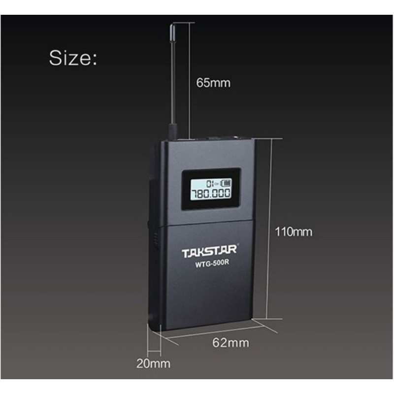 Micro không dây hướng dẫn viên, giảng dạy, phiên dịch viên TAKSTAR WTG-500