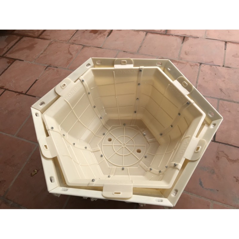 Khuôn chậu lục giác 65