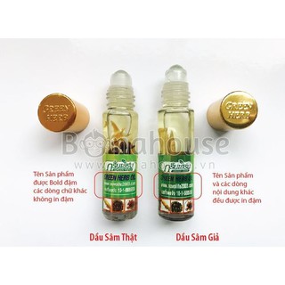 Dầu lăn nhân sâm Green Herb nội địa Thái Lan