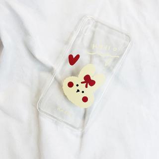 Ốp điện thoại in hình thỏ hoạt hình dễ thương cho Iphone11pro/XR/XSMAX/7/8Plus