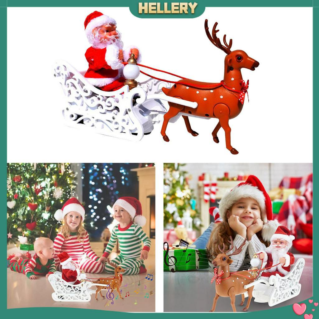 Ông Già Noel Cưỡi Tuần Lộc Nhồi Bông Có Nhạc Độc Đáo