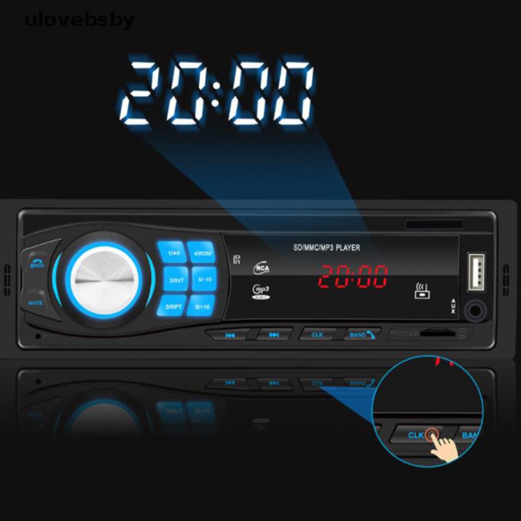 [ulovebsby] Car Stereo MP3 Player Bluetooth AUX USB TF FM Radio Audio In-dash Han [ulovebsby]