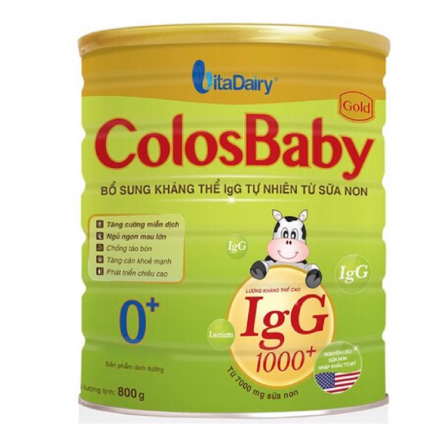 Sữa Bột ColosBaby Gold 0+ 800g (date 2022)