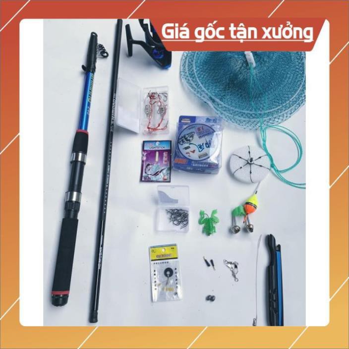 [SALE]  [Rẻ Vô Địch] Combo Cần Câu Máy Shimano Và Phụ Kiện 20 Món Tải 5kg-12kg