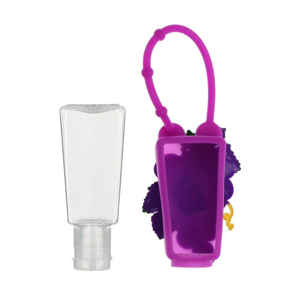 Bộ 5 Vỏ Bọc Chai Lọ Rửa Tay Bằng Silicon Họa Tiết Giáng Sinh Màu Sắc Ngẫu Nhiên