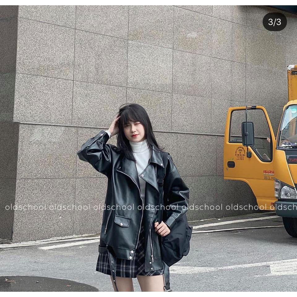 áo da Biker Ulzzang | BigBuy360 - bigbuy360.vn